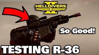 Helldivers 2 - TESTING THE NEW R-36 Eruptor Rifle! - Is it Worth it?