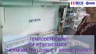 Temperature Coefficient of Platinum Resistance Thermometer using Carey Foster Bridge.