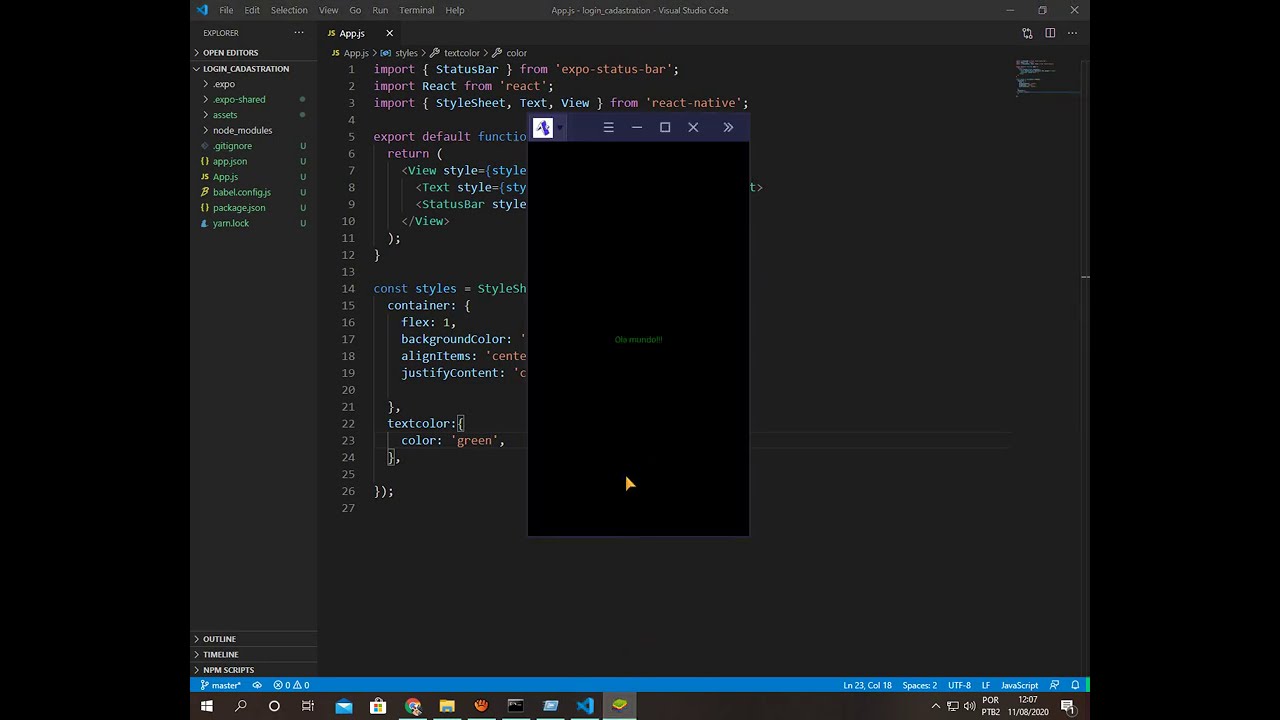 Criando um app do Zero com React-Native e Firebase, Autenticação e ...