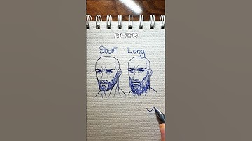 ✨Beard drawing tutorial EasyPeasy✨ #howtodraw