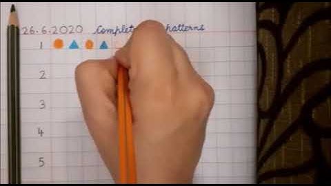 Revision of Patterns in Maths Notebook