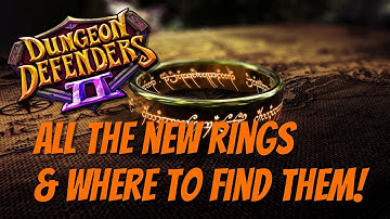 DD2 - All The RIngs! Where To Farm Them + My Favs!