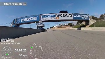 Laguna Seca 07-08-12 BMW 330i ZHP Harry Laptimer+GoPro GruppeM Intake