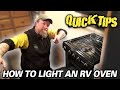 How to Light an RV Oven | Pete's RV Quick Tips