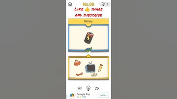 Battery Brain out brainstorming level No.08 Walkthrough