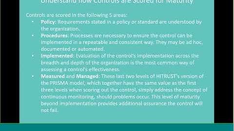 The HITRUST CSF Assessment Process and Beyond