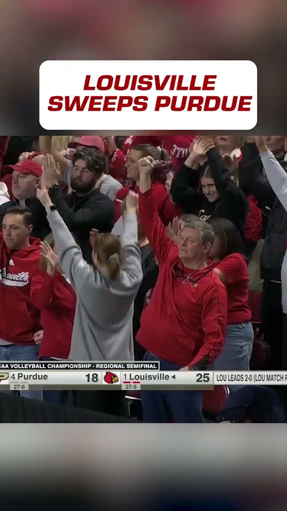 Louisville advances to regional finals with sweep of Purdue ?