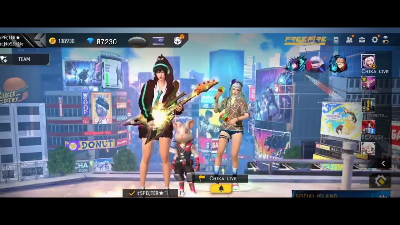 Free fire lover It's enjoy time 😜👻