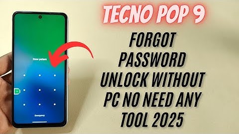 Tecno Pop 9 Hard Reset | Unlock Password Easy Method