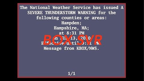 EAS Reenactment Mock: SVR for Hampden County, and Hampshire County, MA [v2] - 07/13/2020