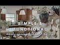 Simple  functional  early spring kitchen  dining styling