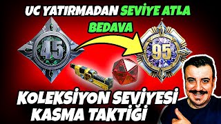 UC YATIRMADAN BELEŞE KOLEKSİYONCU SEZONU SEVİYE ATLAMA  BEDAVA ŞAHİN SETİ AL KAÇIRMA PUBG MOBİLE