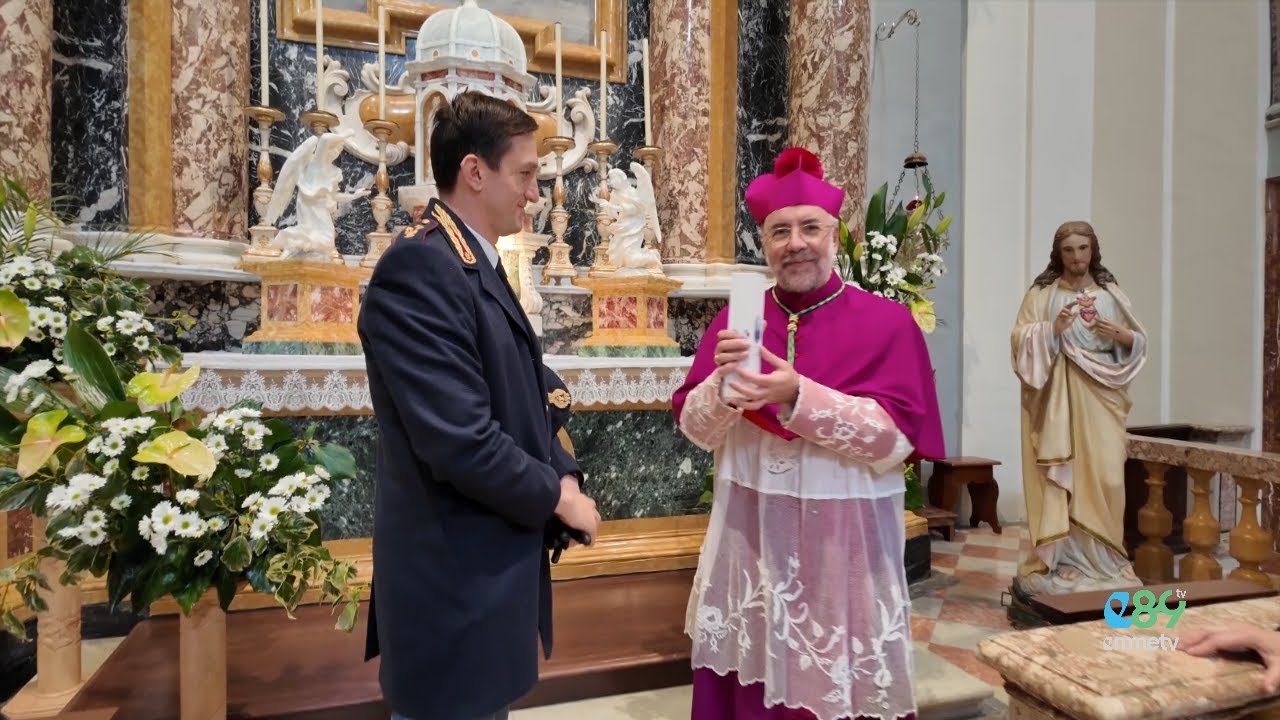 TGEMME. Il Vescovo Marconi benedice l'olio di Capaci