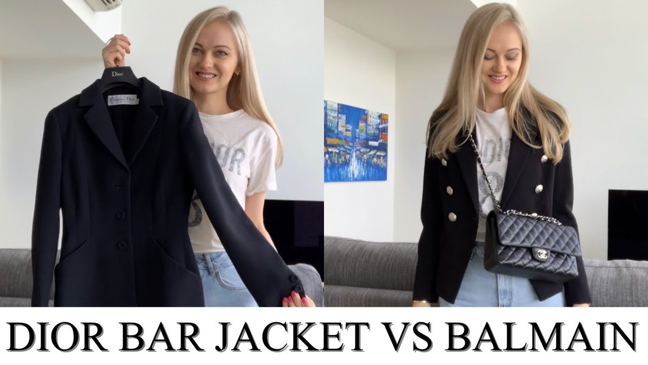 DIOR BAR JACKET VS BALMAIN - YouTube