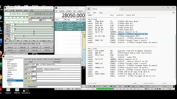 FLRig (Tab B-C) CW and HF Operation FT991A CAT Command Programming Demo