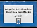 MDC District Board Special Meeting April 10, 2023