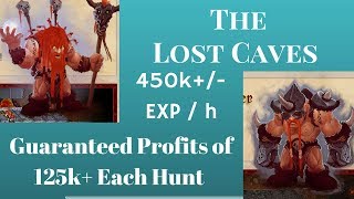 Tibia Solo RP Hunt - The Lost Caves (Good Profit Guaranteed) Rec Lvl 120+