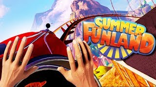 VIRTUAL REALITY THEME PARK! GAMES AND RIDES! - Summer Funland Gameplay - VR HTC Vive screenshot 1