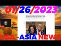 USA AND ASIA TOP NEWS [Nas Ej Taiwan: Tub Ceev Xwm Thaib Kuj Nyiaj] Thiab Lwm Yam Xov xwm 01/26/2023