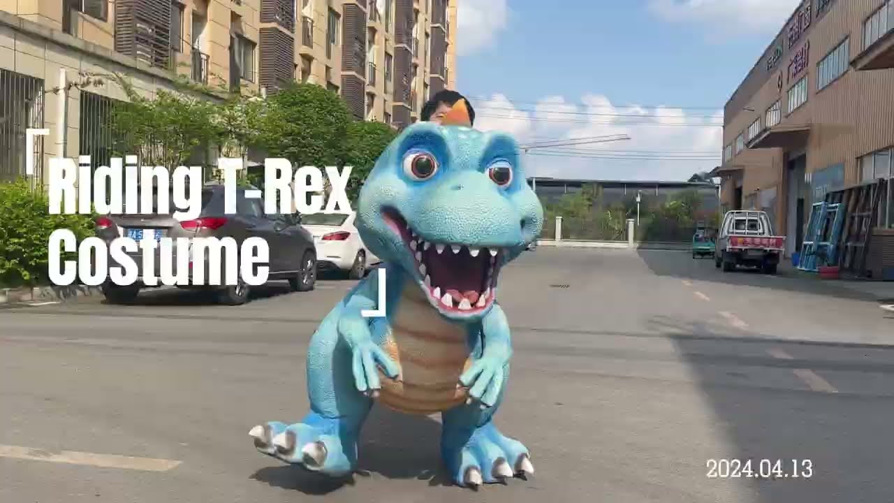 DCTR634-Cartoon T Rex costume made by Mcsdino