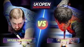 SKYLER WOODWARD VS  AJ MANAS | 2025 UK OPEN POOL CHAMPIONSHIP #billiards #9ballpool #highlights