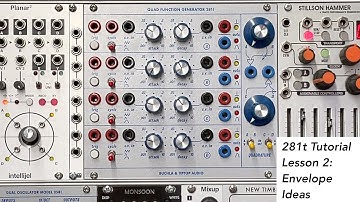 Buchla Tip Top Audio Quad Function Generator 281t Eurorack Module Tutorial Lesson 2: Envelope Ideas
