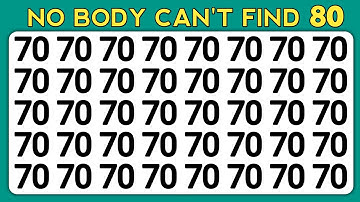 TEST YOUR OBSERVATION SKILLS | NUMBER AND LETTER EDITION - NEW CHALLENGE | ODDITY SPOTTING‎