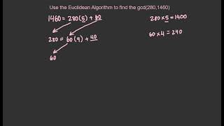 How to Use the Euclidean Algorithm to Find the GCD