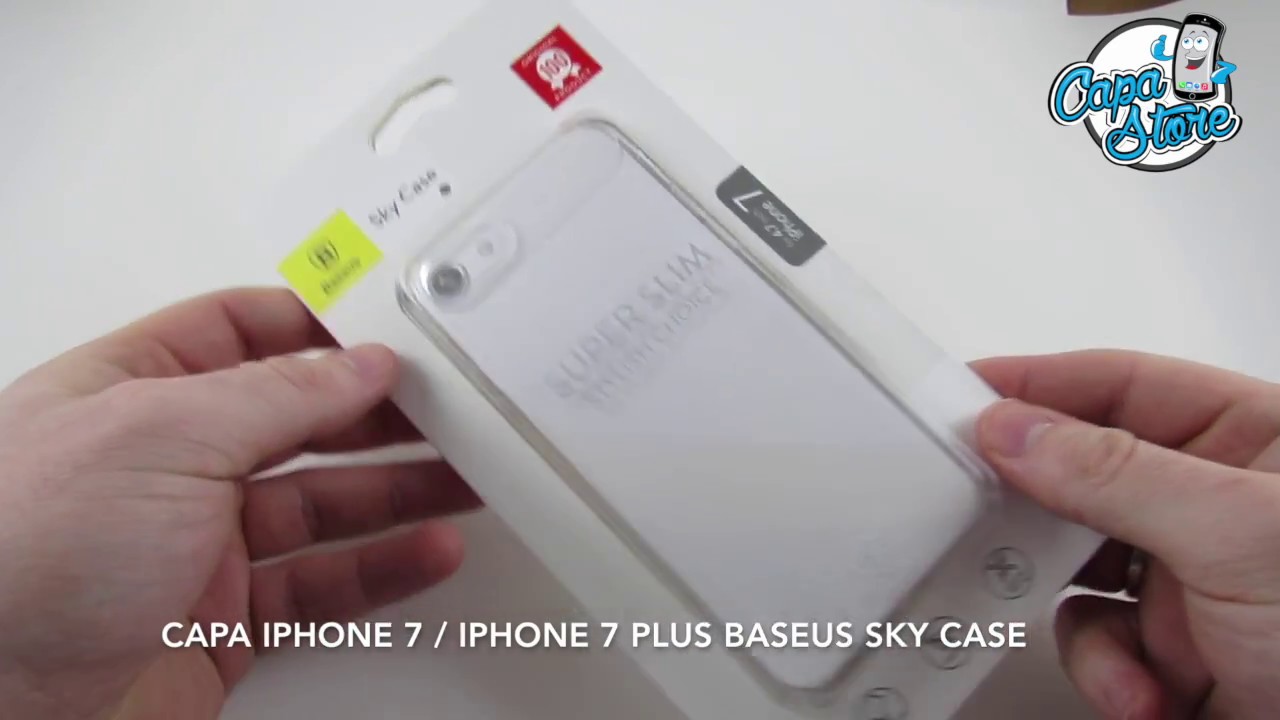Capa iPhone 7 / iPhone 7 Plus - Baseus Sky Case Transparente - Capa Store -  YouTube