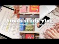 finals study vlog: productive days, stressed studying, writing papers, projects, books, shopping