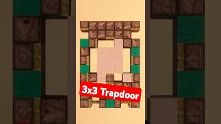 Tiny 3x3 Trapdoor! #minecraft #redstone #shorts  #doors #mumbojumbo #mumbo #trapdoor