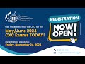 OEC May/June 2024 CXC Registration