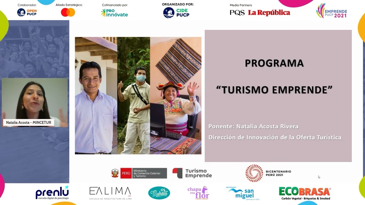 Charla: MINCETUR- Programa Turismo Emprende