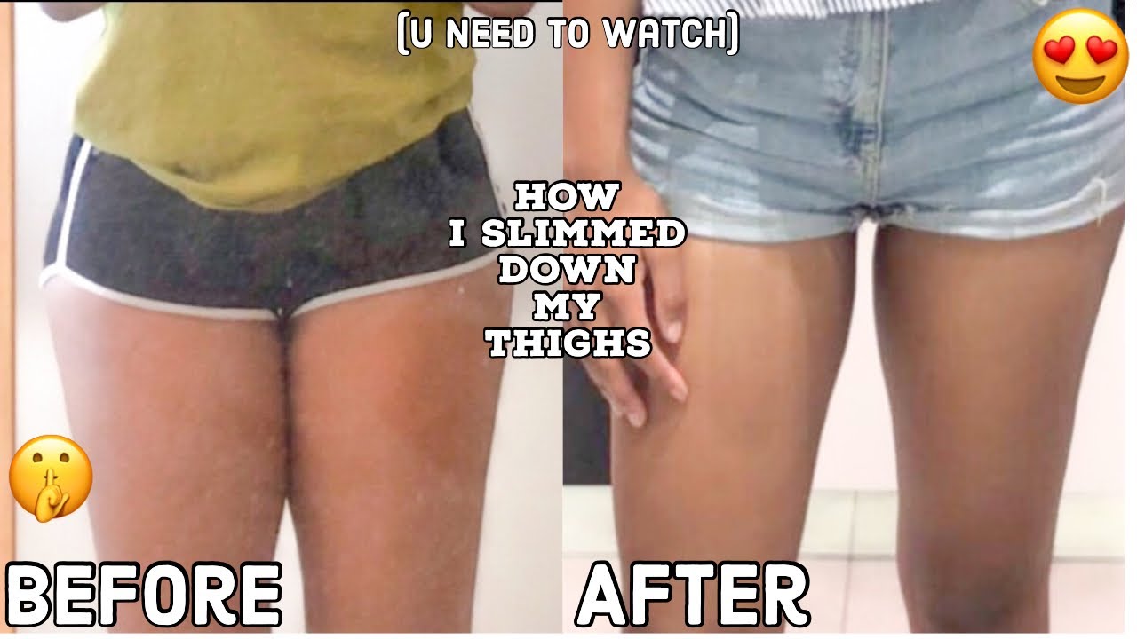 HOW I SLIMMED DOWN MY THIGHS IN 1 MONTH + Chloe ting slim thigh