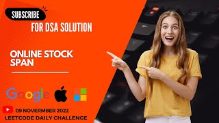 901. Online Stock Span || DSA || Leetcode Daily Challenge ||