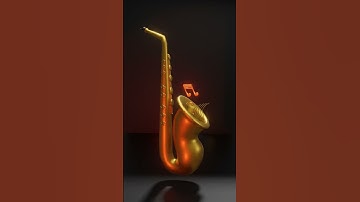 Blender in A Jazz-Inspired Musical Journey: Saxophone 🎷  #animation #blender #lowpoly #music #jazz