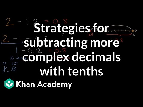 Strategies For Subtracting More Complex Decimals With Tenths