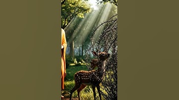 Đức Phật cứu nai con mắc bụi gai, ánh sáng từ bi mở lối đoàn tụ 🦌🙏✨