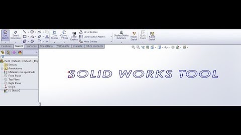 RAPID SKETCH OPTION IN SOLID WORKS