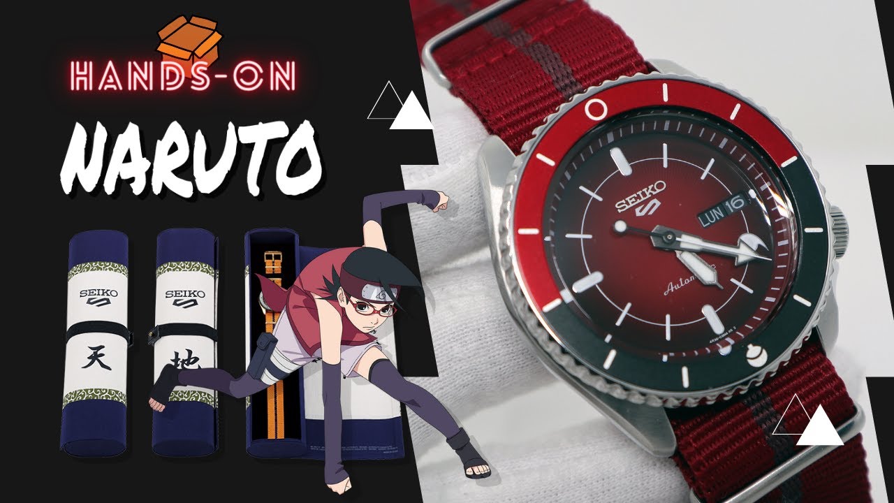 UNBOXING SEIKO 5 SPORTS NARUTO & BORUTO SARADA LIMITED EDITION SRPF67K1 -  YouTube