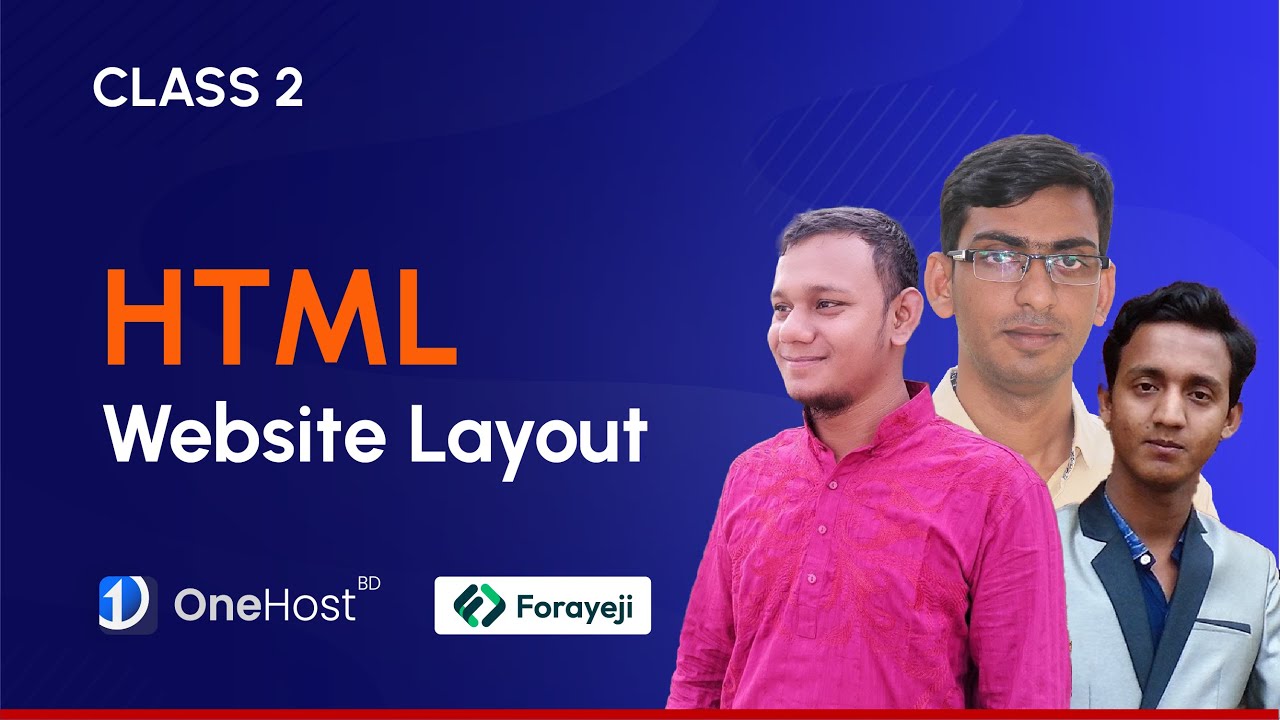 Website Layout Using HTML - Class 2 - YouTube