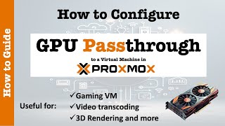 Configure Proxmox GPU Passthrough (StepbyStep Tutorial)