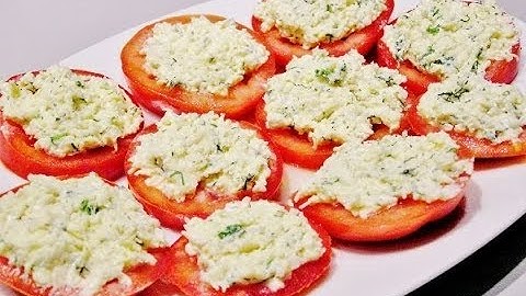 Праздничная закуска «фаршированные помидоры»