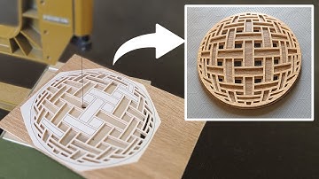 Wooden trivet with 3D spherical effect