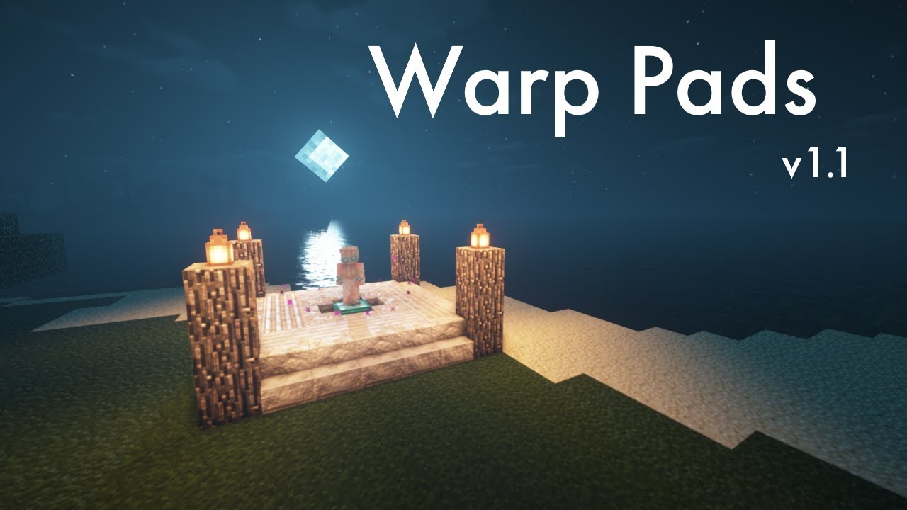 Warp Pads V1 1 Data Pack For Minecraft 1 14 4 Youtube