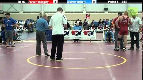 Mens Freestyle 80 KG Parker Vonegidy vs. Andrew De...