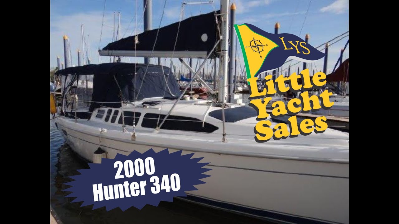 SOLD!!! 2000 Hunter 340 sailboat for sale at Little Yacht Sales, Kemah Texas