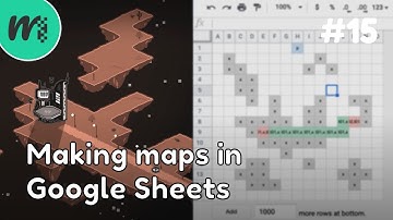Making maps in Google Sheets | Indie Game Devlog | #15