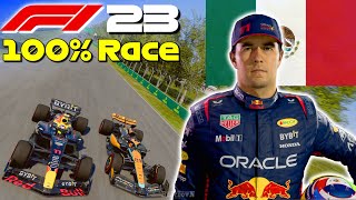 F1 23 - 100% Race Mexico w/ Pérez | #MexicoGP 🇲🇽