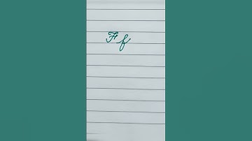 How to write F in cursive writing#shortsfeed #handwriting #shortsviral #trending